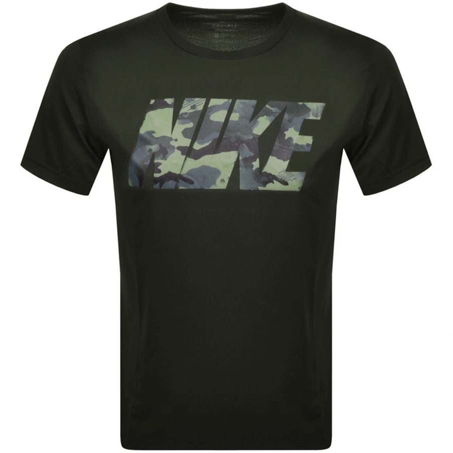 Alternative Image for ProductNike Training Camouflage Logo T Shirt Khaki1